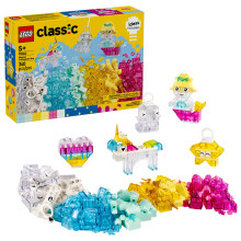 LEGO Classic 11040 Die Box mit Magischen Transparenten Steinen - Konstruktionsspielzeug ab 5 Jahren
