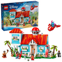LEGO Disney Lilo und Stitch Strandhaus, Baukasten für Kinder und Fans 43268