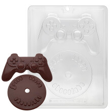 Kit de jeu video Cybrtrayd M216 Moule de bonbons au chocolat avec des instructions exclusives de moulage au chocolat protege par les droits d'aut