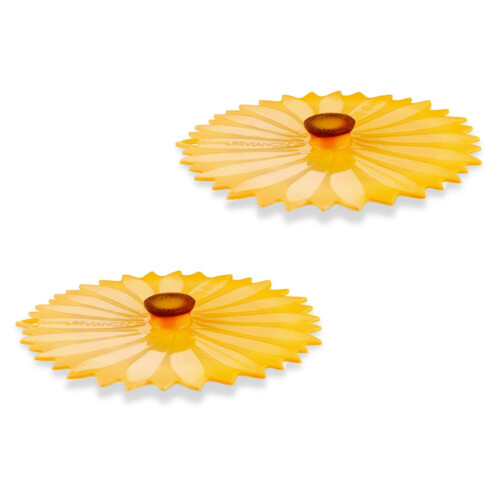Charles Viancin Sonnenblumen-Getrnkedeckel-Set/2