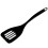 Chef Craft Basic Melamine Slotted TurnerSpatula  1125 inch  Black 1