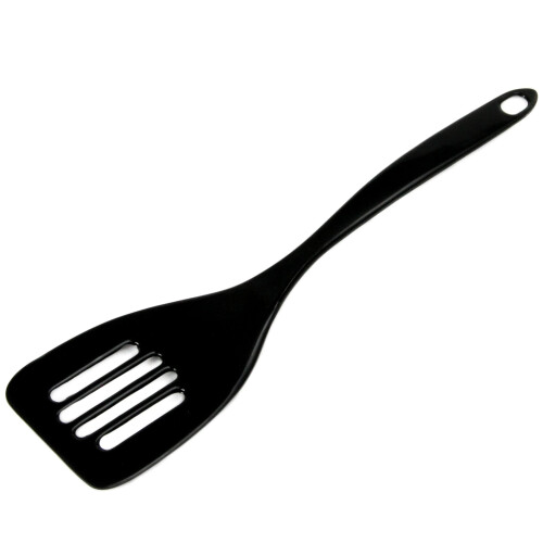 Chef Craft Basic Melamine Slotted TurnerSpatula  1125 inch  Black