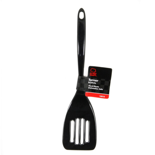 Chef Craft Basic Melamine Slotted TurnerSpatula  1125 inch  Black 1