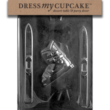 Molda de Chocolate Dress My Cupcake, Esquis e Botas