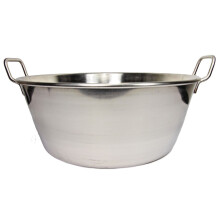 Cazo para carnitas 16 """" Rostfritt stl tungt acero inoxidable wok comal yngel mexikansk stil