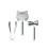 WMF Faces Bar-Set 3-teilig (Sieb, Eiszange, Barma) 1