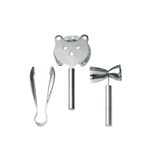 WMF Faces Bar-Set 3-teilig (Sieb, Eiszange, Barma)
