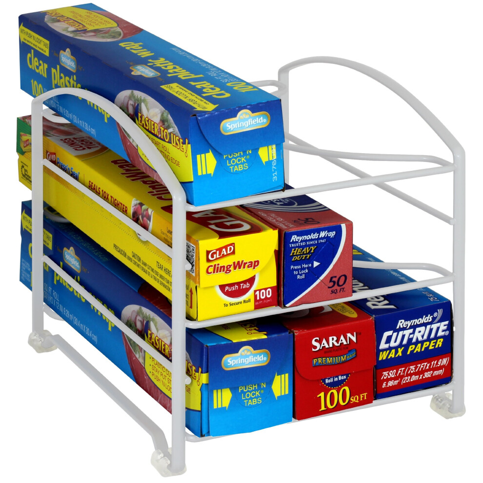 Support de rangement pour emballage de cuisine DecoBros blanc (petit/standard 2-1/2"" BO)