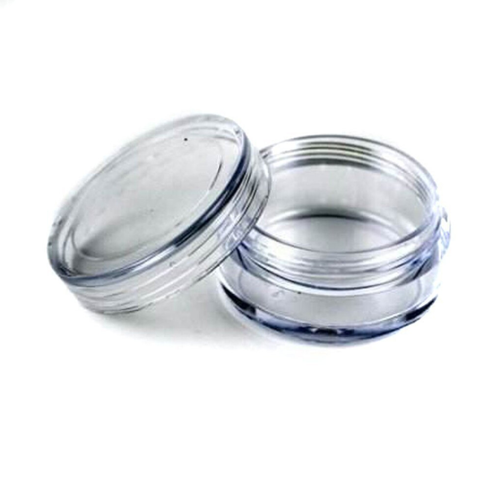 25 Pcs Empty Clear Plastic Cosmetic Containers 3g / 3ml Size Pot Jars Eyshadow Container-image-OPC-PFXWCRT-NEW