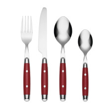 Cambridge Silversmiths 16-osainen Jubilee-aterinsetti, punainen
