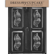 Dress My Cupcake Pralinenform, Vintage-Schnurrbart-Seife oder Schokoriegel