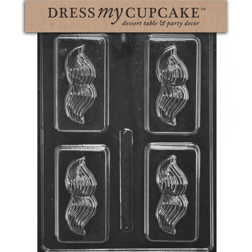 Dress My Cupcake Pralinenform, Vintage-Schnurrbart-Seife oder Schokoriegel