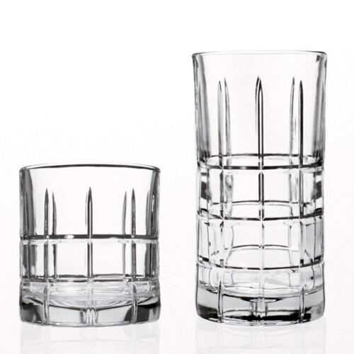 Anchor Hocking Manchester Drinking Glasses Set 16 Piece Set 8 Rocks ...