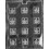 AO079 Fleur de Lis Square Chocolate Candy Mold - 3 Count 1