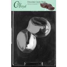 Cybrtrayd accrochez-vous la-dedans (boobies) Moule de bonbons au chocolat avec des instructions exclusives de moulage au chocolat protege par les
