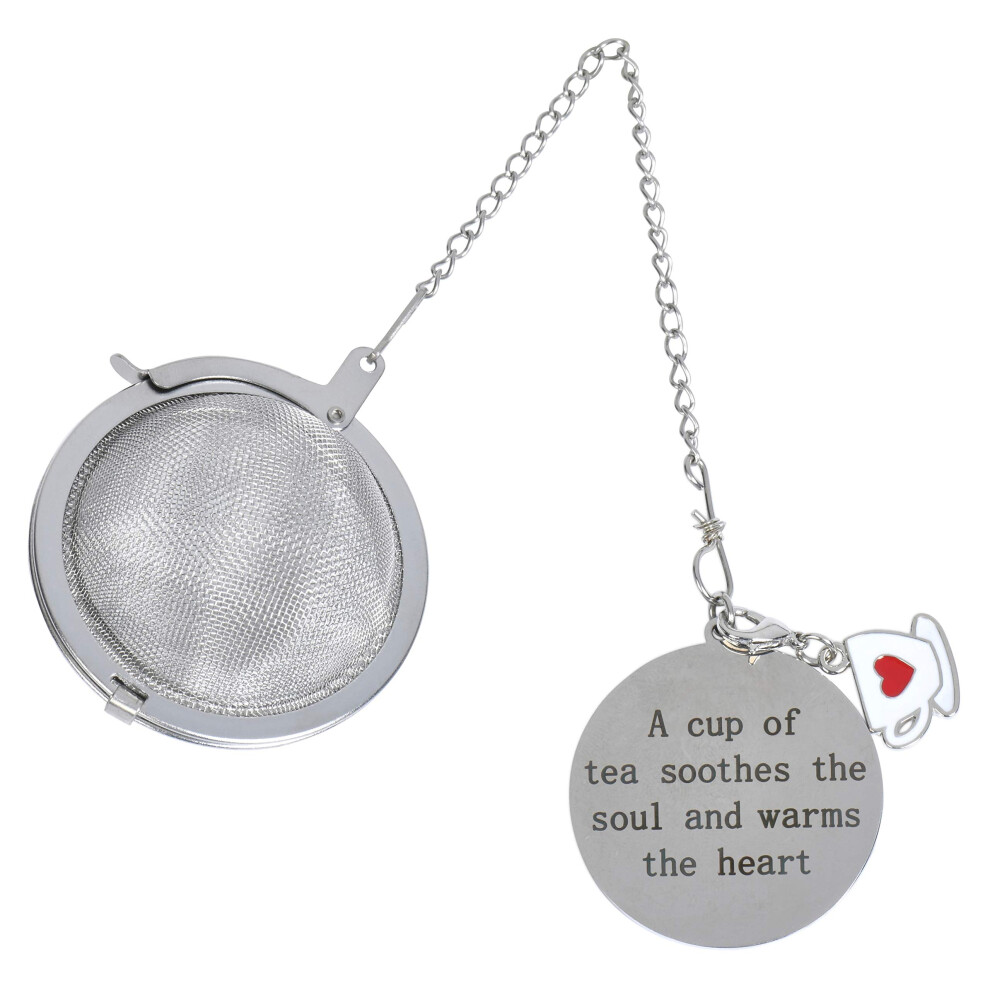 Harmony N More Stainless Steel Tea Infuser Tea Strainer Tea Ball with Cup Charm for Loose Leaf Tea