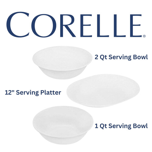 Sada 3 kusov Corelle White 2