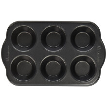 Uniware Nonstick Muffin Pan with Oversized Handles Horma Antiadherente Para Muffins (6 Cups (Small))
