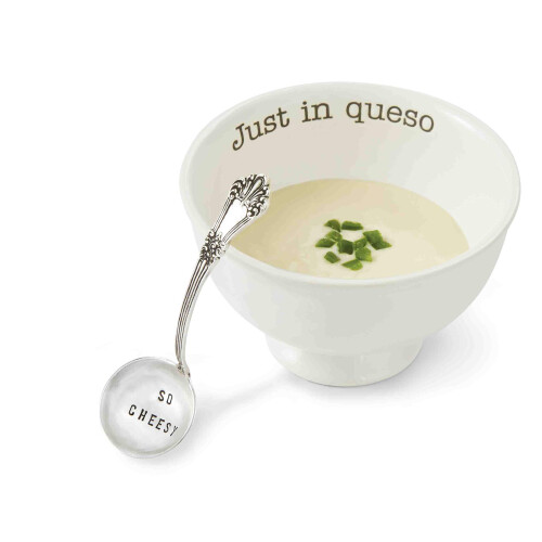 Mud Pie doar n Queso Dip Set White