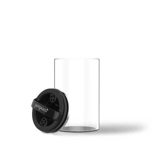 Prepara Evak Compact Glazen Voedselopslag, 24 Ounce, Zwart 1
