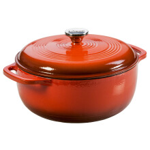 Lodge Dutch Oven aus emailliertem Gusseisen 6 Qt Poppy