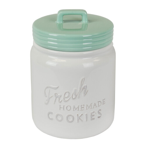 DII Kitchen Accessories Collection Ceramics Cookie Jar Aqua