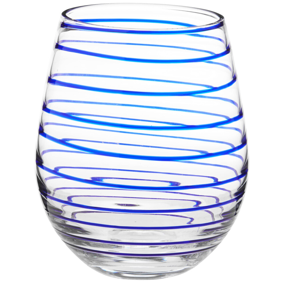 Kate Spade New York Charlotte Street 2Pc Stemless Wine Glass  2 Count Pack of 1  Blue