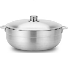 Aramco Alpine Gourmet Caldero 13-Quart Silver