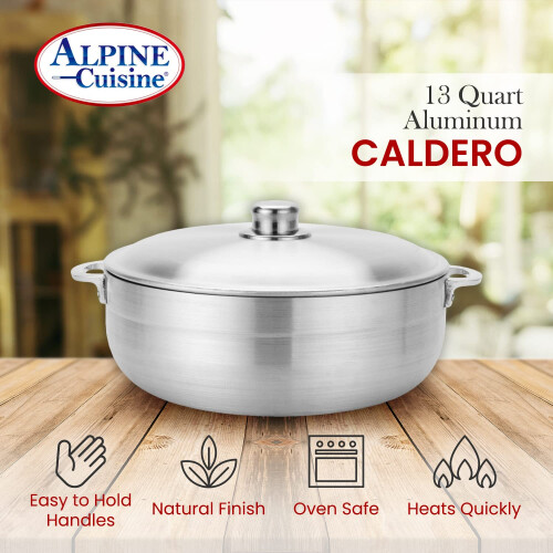 Alpina Aramco Alpine Gourmet Caldero 13-Quart Argento 1