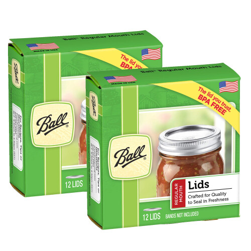 Tampas de frascos JT Tech Ball para boca regular (Pacote de 2 com 12) (8541898092)