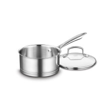 Cuisinart Professional Edelstahl-Kochtopf mit Deckel, 1,5 Quart, Fleck