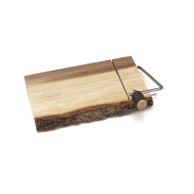 Lipper International Acacia Slab Cheese Slicer W Bark