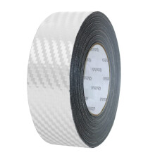 VViViD Dry Carbon Fiber Detailing Vinyl Wrap Tape 2 Zoll x 20 Fuß Rolle DIY (weiß)