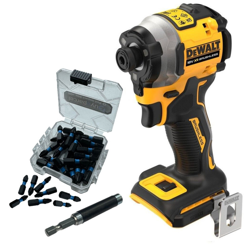 Dewalt DCF850N 18v XR Brushless Ultra Compact Impact Driver Bare + 25pc Torsion
