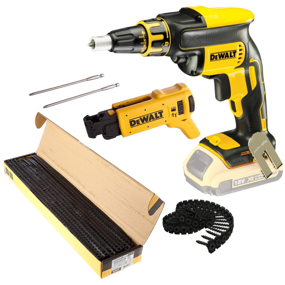 Dewalt DCF620N 18v Brushless Drywall Screwgun Autofeed Screwdriver + 35mm Screws