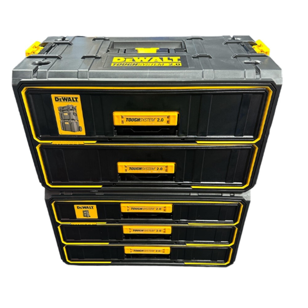 Dewalt DWST08330-1 Toughsystem 2.0 Tool Box 3 Shallow + 2 Deep Drawer Toolbox