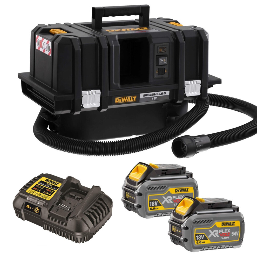 Dewalt DCV586MT2 Cordless XR FLexvolt M-Class Dust Extractor Wet and Dry Vacuum