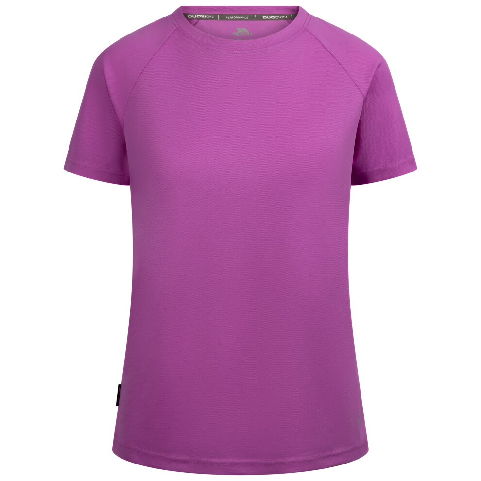 (8, Deep Pink) Trespass Womens Duoskin Sports Gym Top Claudette
