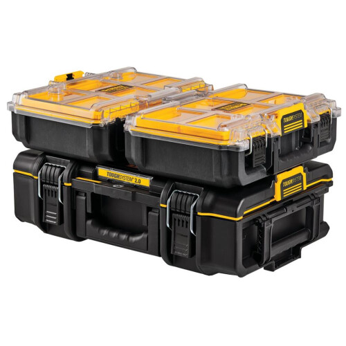 DeWalt 4X Dewalt Tough System 2.0 DWST83392-1 1/2 Width Deep Tool Organiser +6 Inserts 1