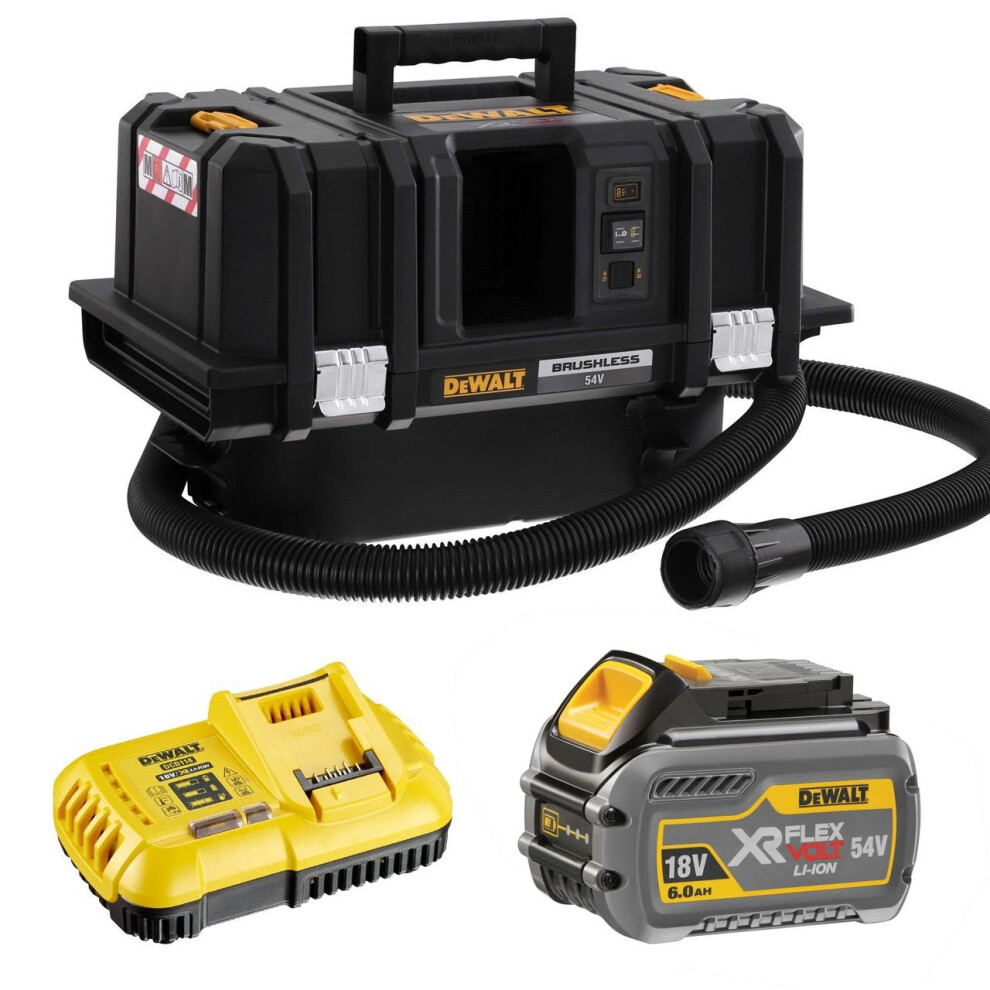 Dewalt DCV586MT1 Cordless XR FLexvolt M-Class Dust Extractor Wet and Dry Vacuum