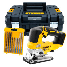 DeWalt DCS334N 18v XR Cordless Brushless Top Handle Jigsaw Bare + TSTAK + Blades