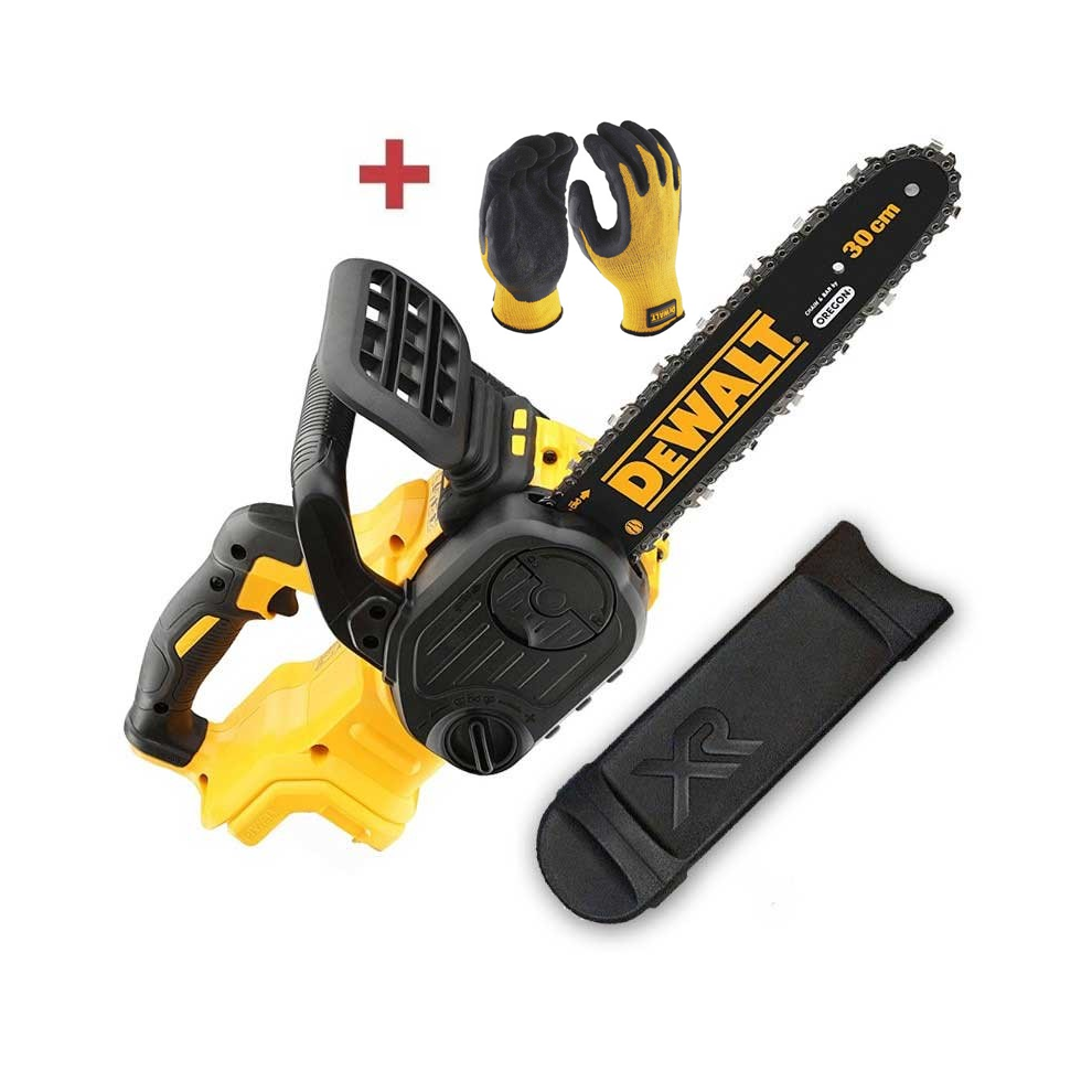 Dewalt DCM565N 18v XR 30cm Cordless Chainsaw Brushless Bare DCM565N-XJ + Gloves