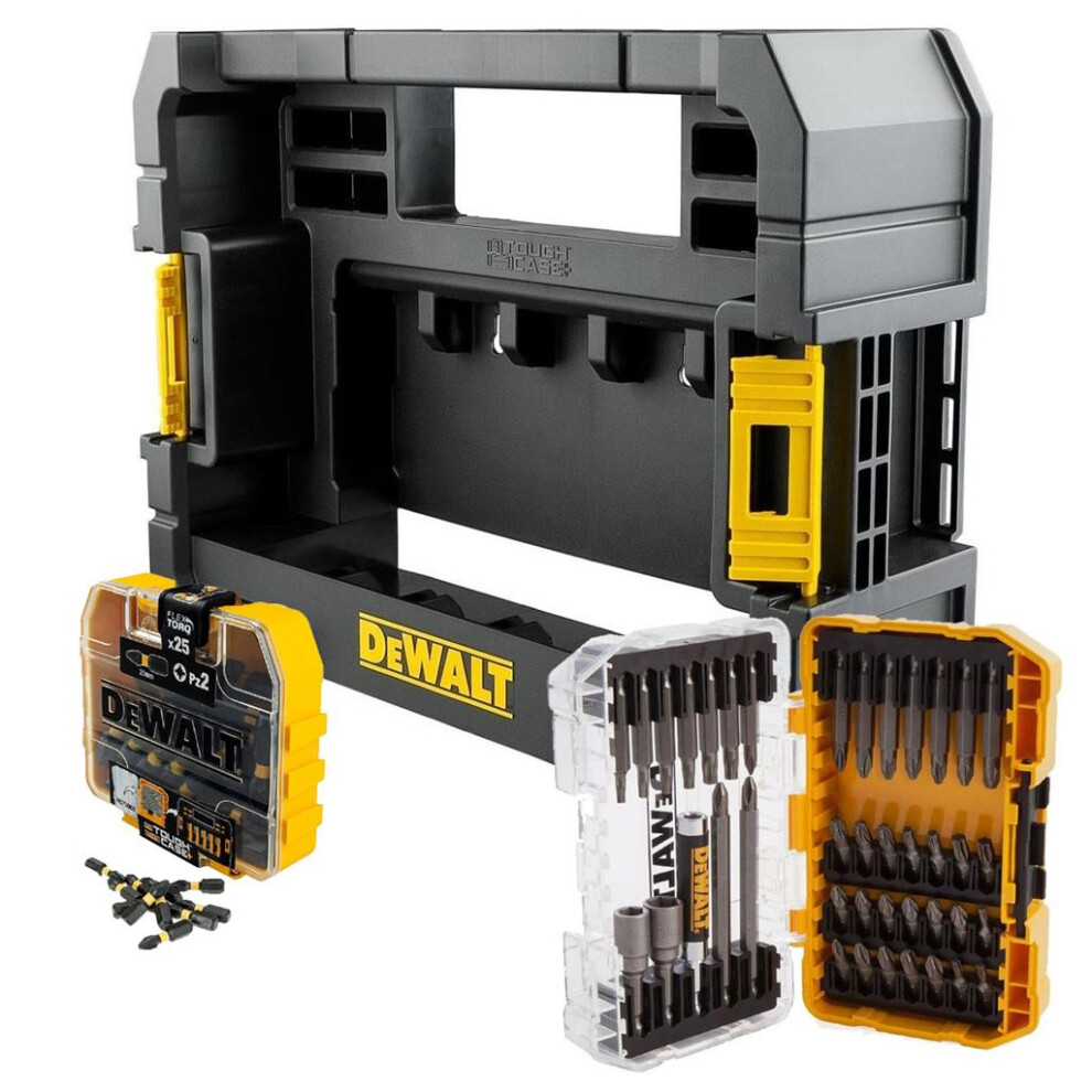 Dewalt FLEXTORQ 65 Piece Impact Screwdriver Bit Set + Tough Case TStak Caddy