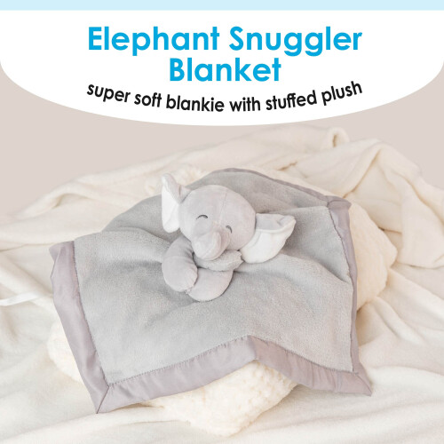 Kids Preferred Carter's Elefant Plüsch Kuscheltier Kuscheldecke, Grau 1