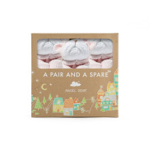 Angel Dear Paar und ein 3-teiliges Ersatzdecken-Set, rosa Bulldogge