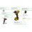 DeWalt Dewalt DCK2050H2T 18v XR Brushless Powerstack Combi Hammer Drill + Impact Driver 3