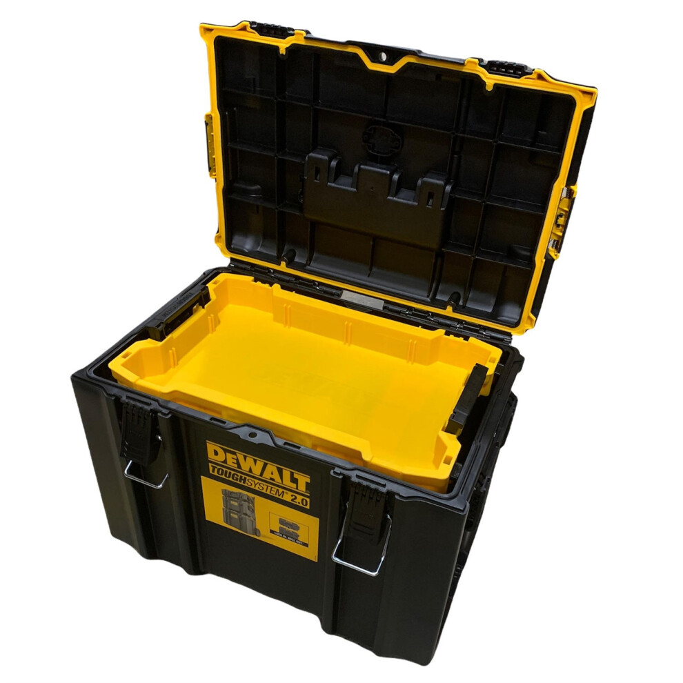 Dewalt Tough System 2.0 DS400 Stackable Organiser Toolbox Case + Shallow Tray