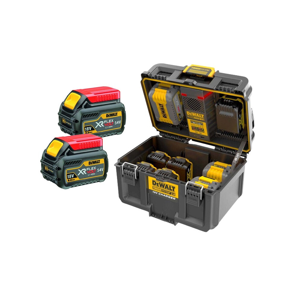 DeWalt DWST83470 Toughsystem 2 Charger Box 18v / 54v XR x 2 DCB546 6.0ah Battery