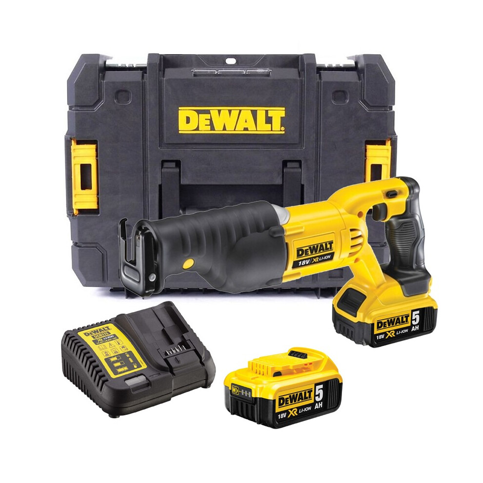 Dewalt DCS380M2 18v XR Reciprocating Sabre Saw + 2 x 4.0ah Battery + Tstak Case