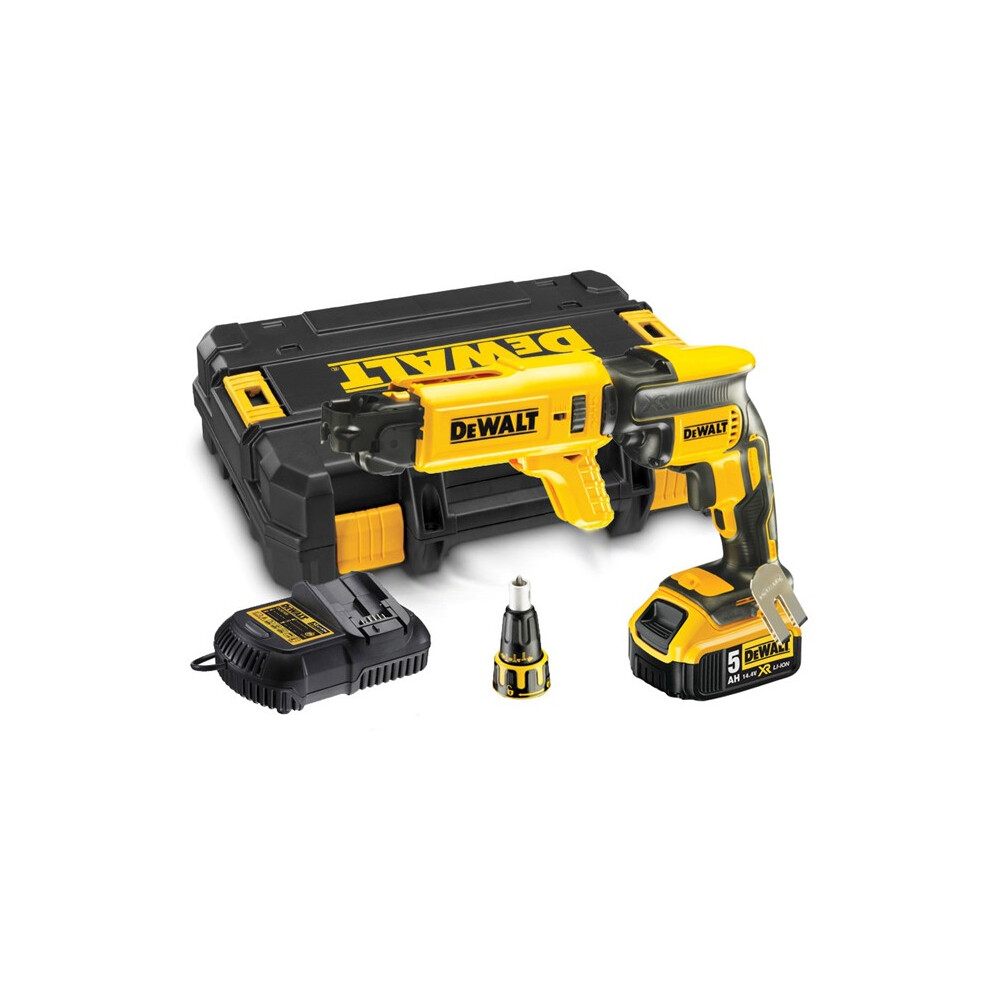 Dewalt DCF620P1K 18v XR Li-Ion Brushless Collated Drywall Screwgun Autofeed 5.0